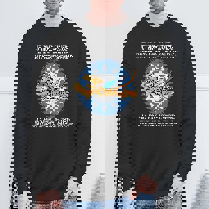 Flying Tigers カーティス P-40B ウォーホーク 第二次世界大戦 飛行機 スウェットシャツ 高齢者への贈り物