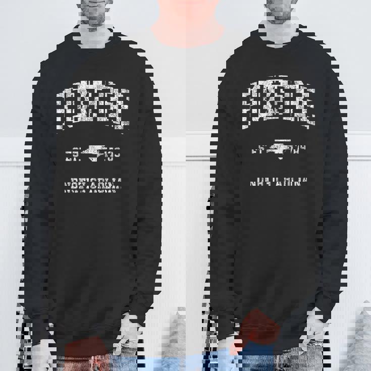 Foxfire ノースカロライナ Nc ビンテージ アスレチック スポーツデザイン スウェットシャツ 高齢者への贈り物