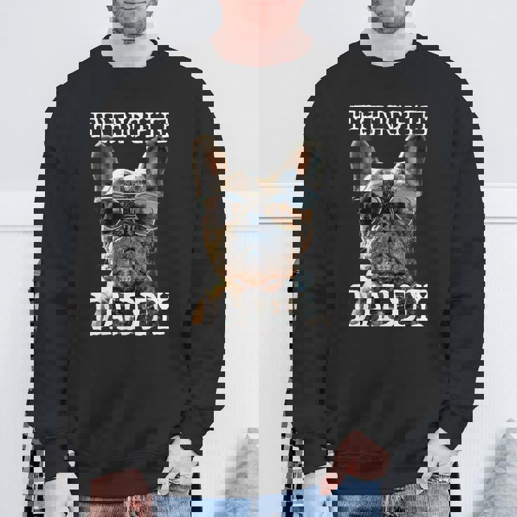 Frenchie Daddyフレンチー パパ 父の日 フレンチブルドッグ スウェットシャツ 高齢者への贈り物