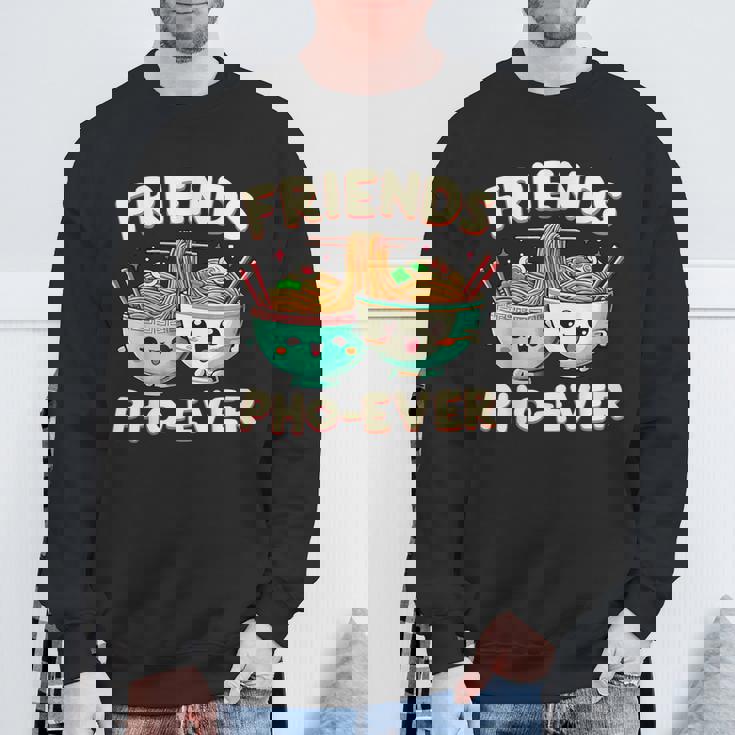 Friends Pho-Ever かわいいベトナムのフォー麺スープボウル スウェットシャツ 高齢者への贈り物