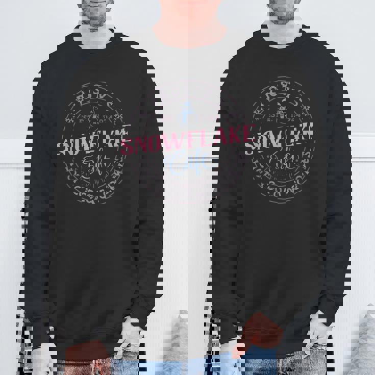 Frosty'snowflake Café 気まぐれでお祭り スウェットシャツ 高齢者への贈り物