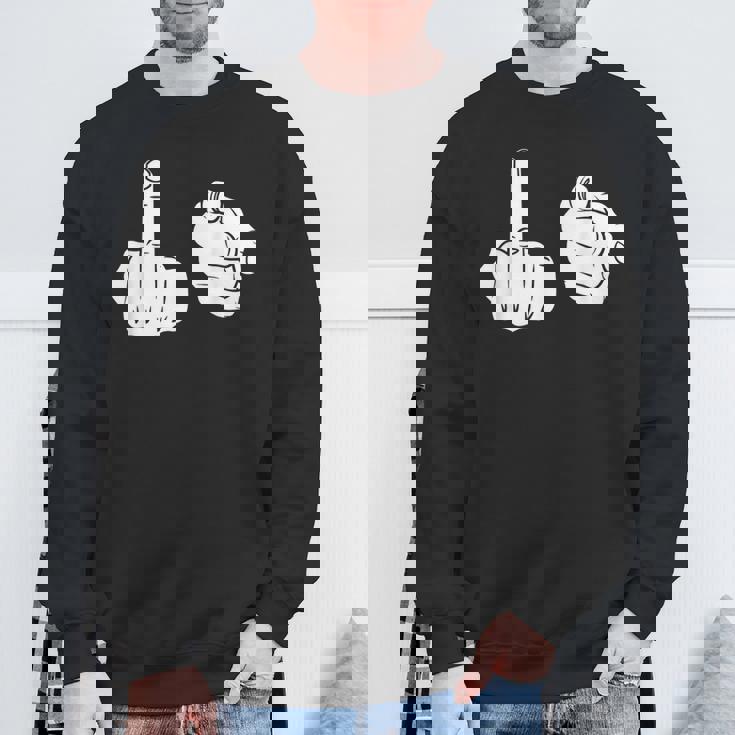 Fuck You シャツ 中指ポインティング Fuk You FUck You スウェットシャツ 高齢者への贈り物