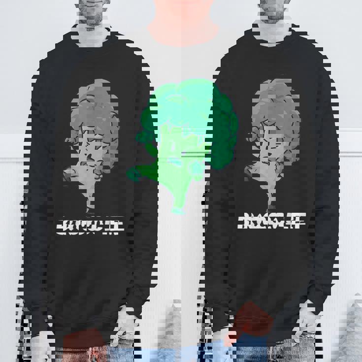 Brocco-Lee Punegetable Love ブロッコリー ビーガンダイエット スウェットシャツ 高齢者への贈り物