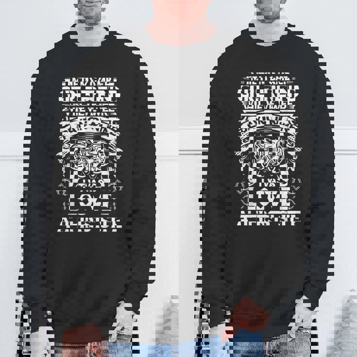 Gamer ボーイフレンド ミーム ビデオゲーム ティーンエイジャー ボーイズ メンズ スウェットシャツ 高齢者への贈り物