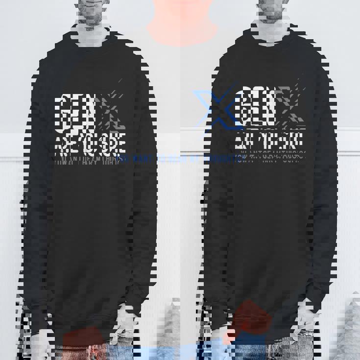 Generation X ユーモア 60年代 70年代 Gen-Xers 皮肉なジェネレーションx スウェットシャツ 高齢者への贈り物