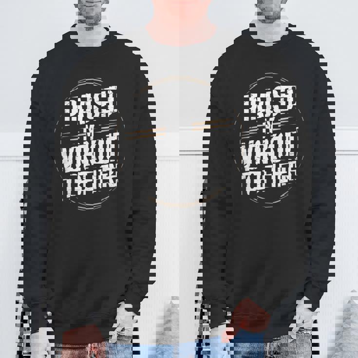 Gym Fitness Workout Motivation Humor Training スウェットシャツ 高齢者への贈り物