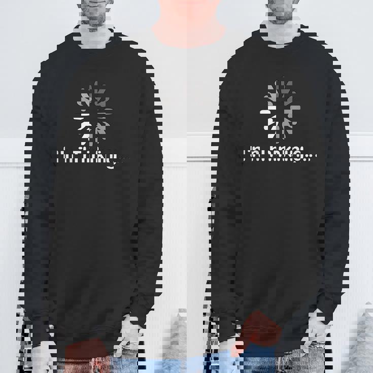 I'm Thinking Loadlow Thinker プログラマー オタク。 スウェットシャツ 高齢者への贈り物