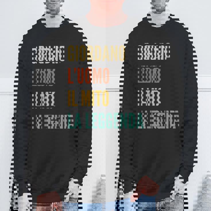 Italian First Name Giordano スウェットシャツ 高齢者への贈り物