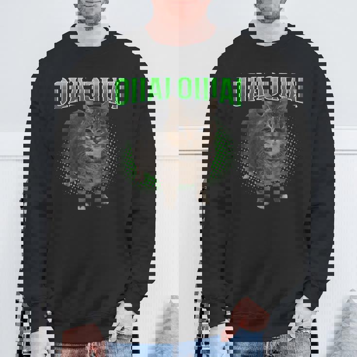 Oiia Oiia スピニングキャット ミーム おおいあい スウェットシャツ 高齢者への贈り物