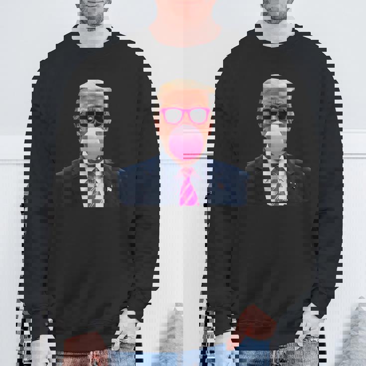 Pop Trump Pink Bubble Gumintage Trump Pink Glasses スウェットシャツ 高齢者への贈り物