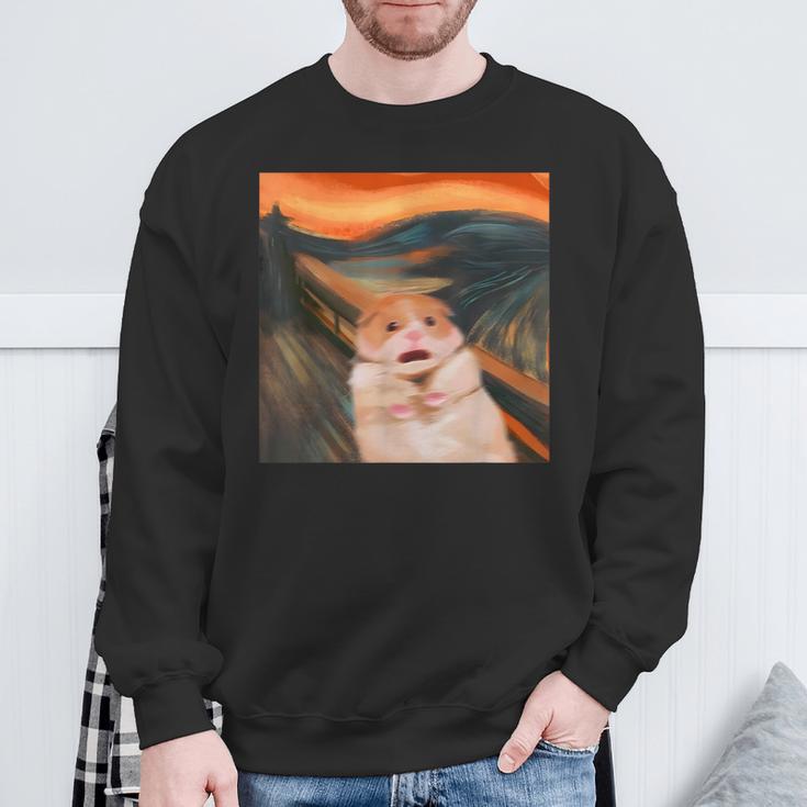 cared Hamster Memecream グラフィックtシャツ レディース メンズ スウェットシャツ 高齢者への贈り物