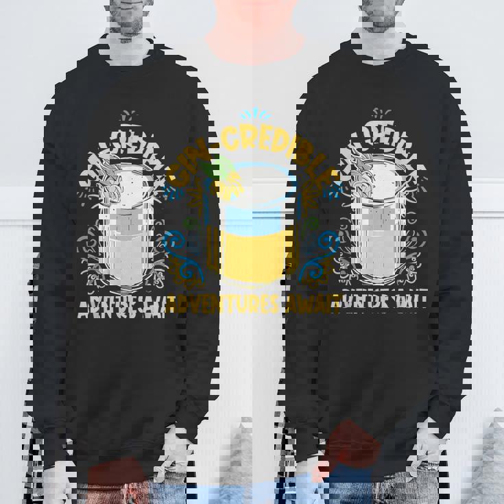 Gin And Tonicの言葉 ジンラバーズ ジングラスのジンドリンカー スウェットシャツ 高齢者への贈り物