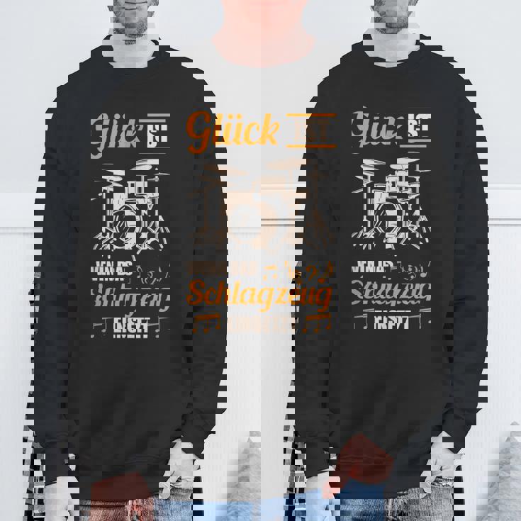 Glück Ist Wenn Das ドラムセット ドラム&ドラム スウェットシャツ 高齢者への贈り物