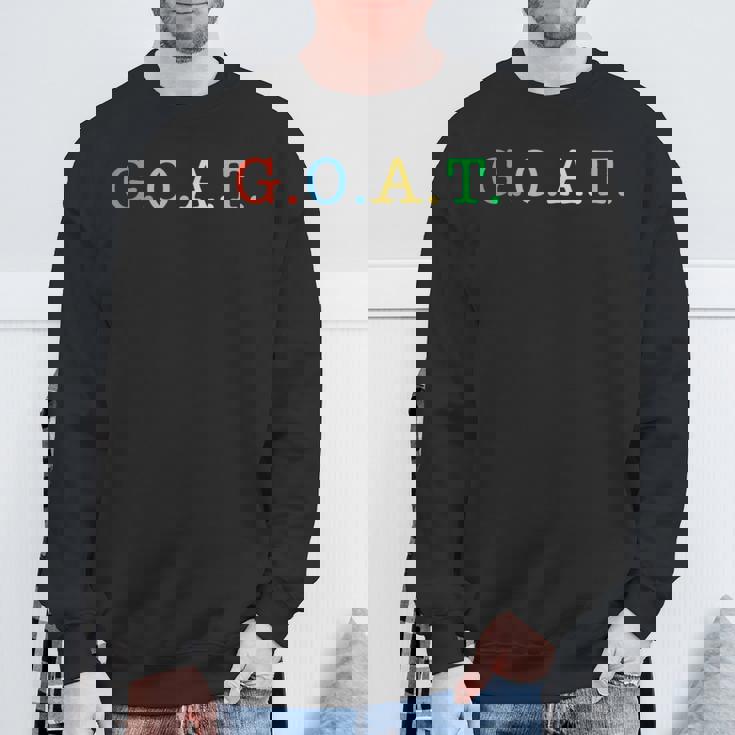 Goat Greatest Of All Time レインボーオールインチャンピオンtシャツ スウェットシャツ 高齢者への贈り物