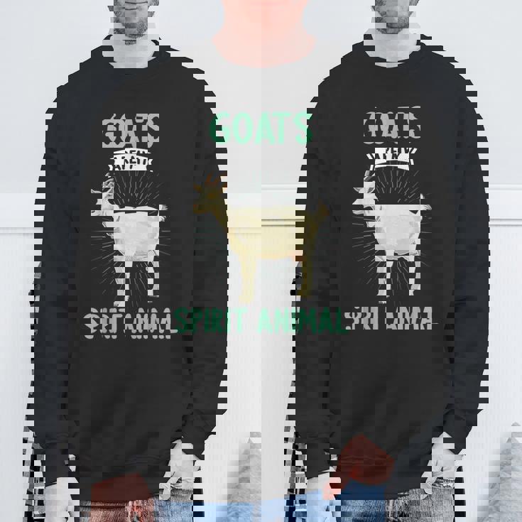 Goats Are Mypirit 動物ヤギ スウェットシャツ 高齢者への贈り物