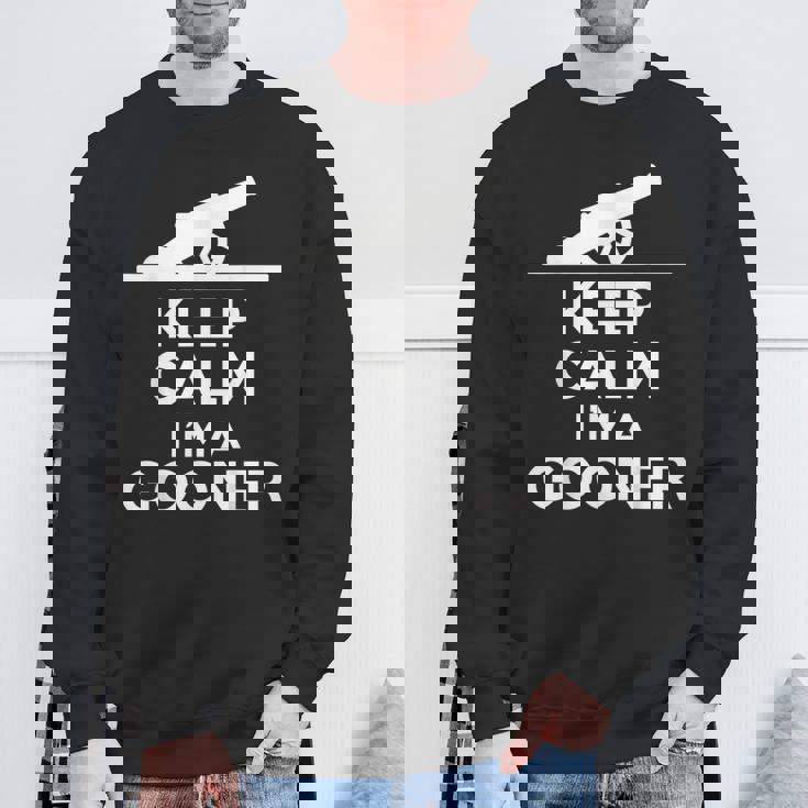 Gooner フットボールファン Keep Calm Gooner アーセナルギフト スウェットシャツ 高齢者への贈り物