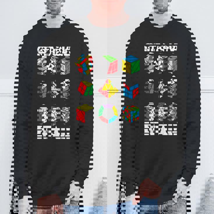 Gottaolve Em Allpeed Cuber パズルキューブ スピードキューブ スウェットシャツ 高齢者への贈り物