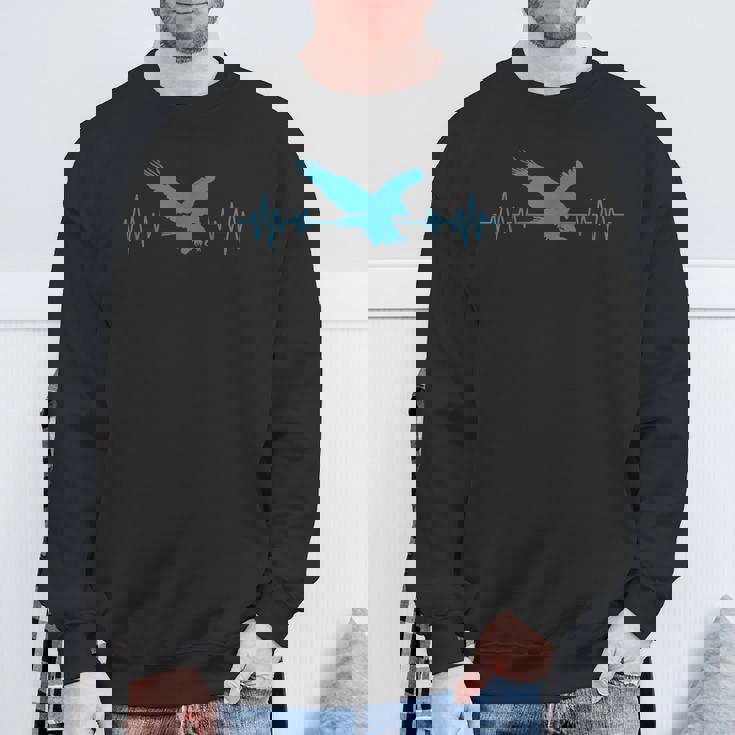 Great Usa イーグル ハートビート 面白い アメリカンバード ギフト メンズ レディース スウェットシャツ 高齢者への贈り物