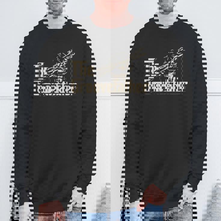 Groovefather ビンテージドラム ドラミング バンドドラマー スウェットシャツ 高齢者への贈り物