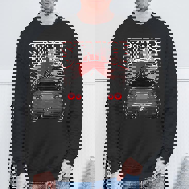 ブラック Gt R 34 Jdm スカイラインチューナー レーシングスタンス カードリフト スウェットシャツ 高齢者への贈り物