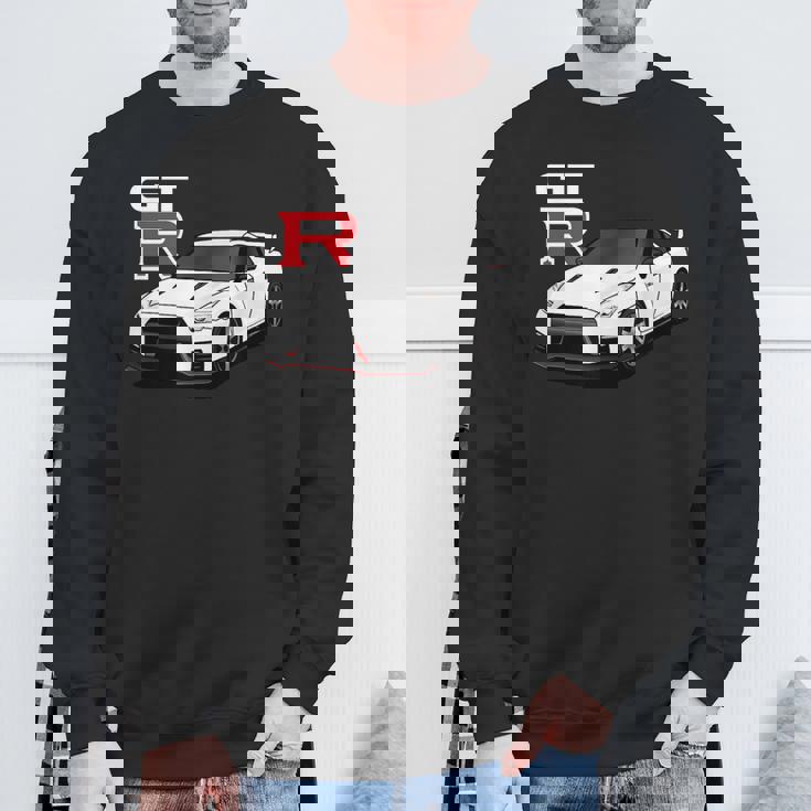 Gt R 35 Jdm ストリートレーシング ドラッグドリフト スポーツカー スウェットシャツ 高齢者への贈り物