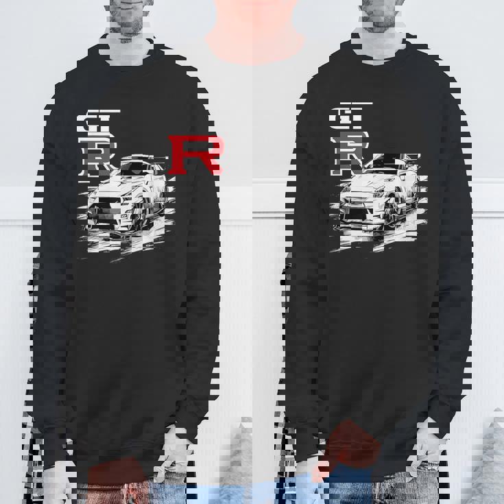 Gt R 35 Jdm ストリートレーシング ドラッグ ドリフト スポーツカー スウェットシャツ 高齢者への贈り物