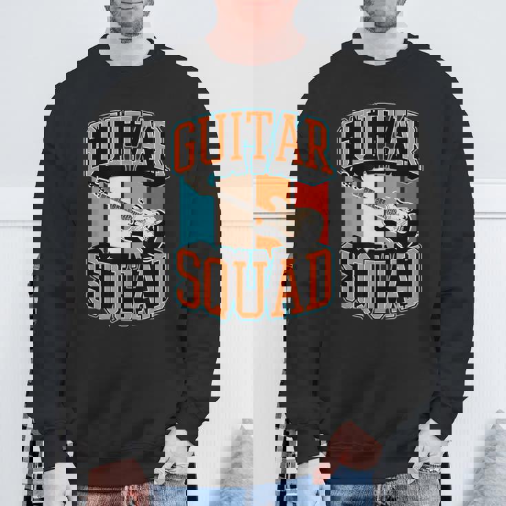 Guitarquad マッチング レトロ ヴィンテージスタイル ギターバンド スウェットシャツ 高齢者への贈り物