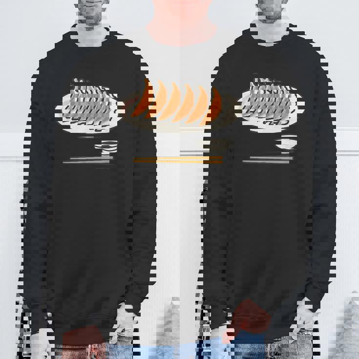 Gyoza Dumplings 和食 スウェットシャツ 高齢者への贈り物