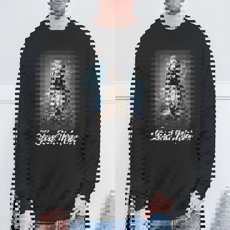 Hail Mary 聖母マリア ロザリオ カトリック スウェットシャツ 高齢者への贈り物