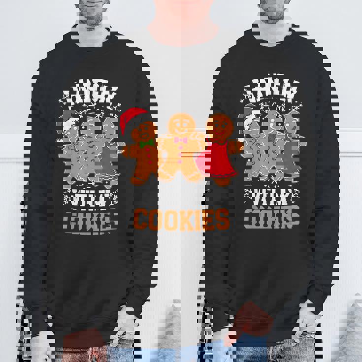 Hangin With My Cookie シャツ メンズ レディース ジンジャーブレッド クリスマス スウェットシャツ 高齢者への贈り物