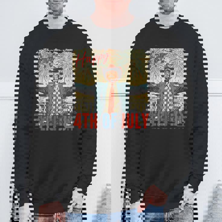 Happy 4Th Of July Trump Independence Day Trump 4Th Of July Sweatshirt Gifts for Old Men