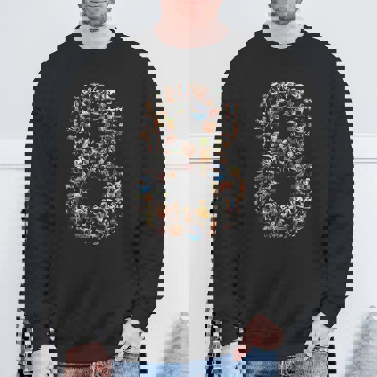 Happy 8Th Birthday 男の子 イタリアン ブレイン ミーム パーティー 面白い スウェットシャツ 高齢者への贈り物