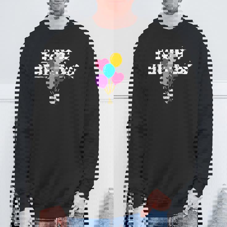 Happy Birthdayお誕生日おめでとう お誕生日おめでとう スウェットシャツ 高齢者への贈り物