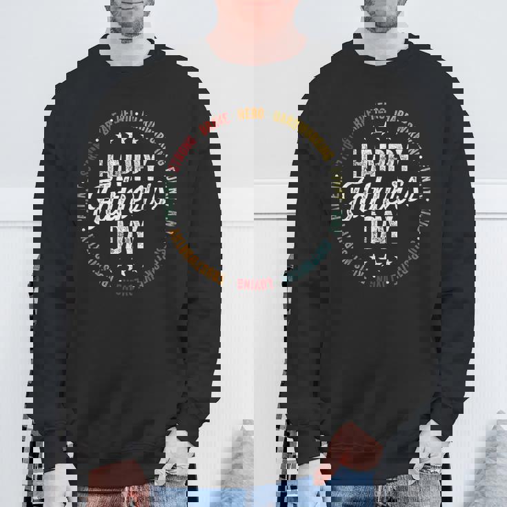 Happy Father's Day For Dad Grandpa Strong Brave Hero Sweatshirt Gifts for Old Men