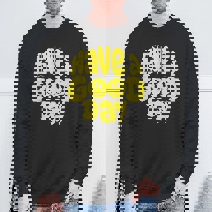 Have A Good Day レトロ ハッピーフェイス 90年代 スマイルフェイス 美学 スウェットシャツ 高齢者への贈り物