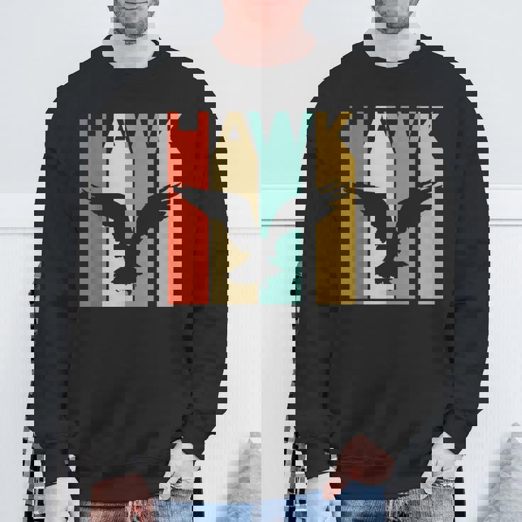 Hawk 鷹 動物 スウェットシャツ 高齢者への贈り物