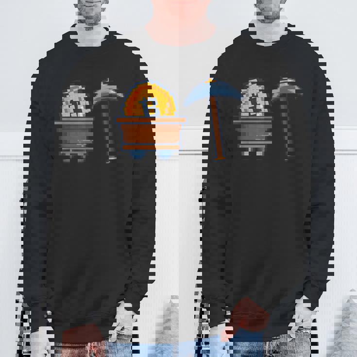 Hodl Btc モダンビットコインアート ビットコインマイニング ピクセル ビットコイン スウェットシャツ 高齢者への贈り物