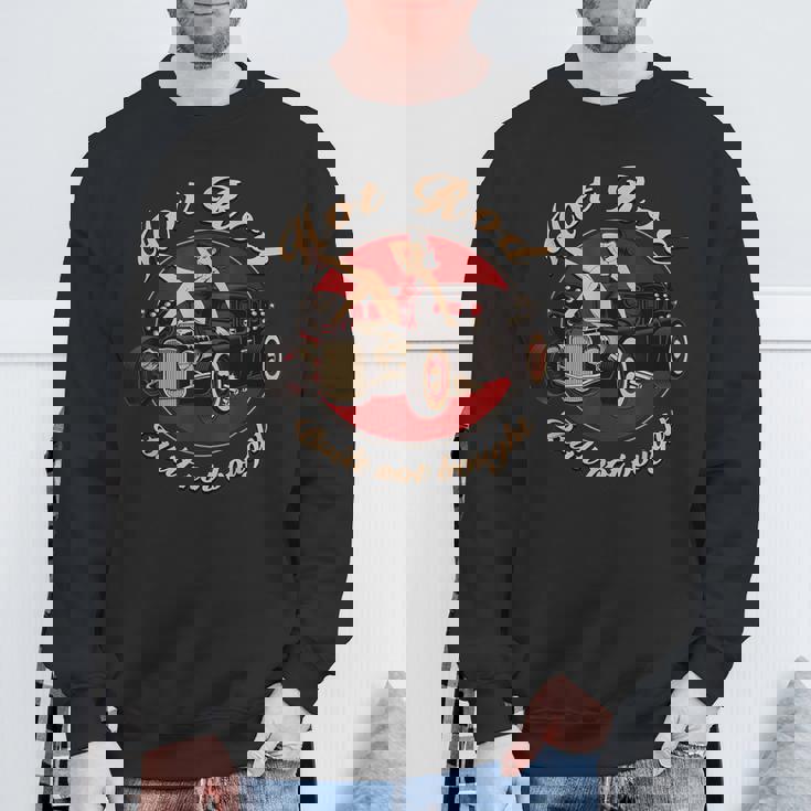 Hot Rod Built Not Bought セクシー ピンナップ ダイス ロカビリー セクシー スウェットシャツ 高齢者への贈り物