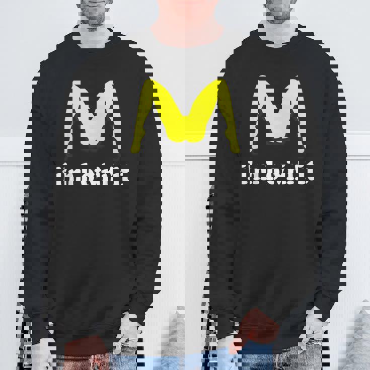 I'm Lovin' It ユーモラスな攻撃的なイヌエンド スウェットシャツ 高齢者への贈り物