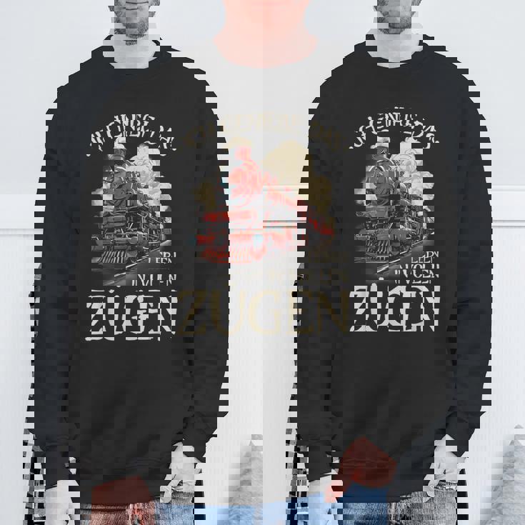 Ich Genieße Das Leben Inollen Zügen 通勤鉄道 スウェットシャツ 高齢者への贈り物