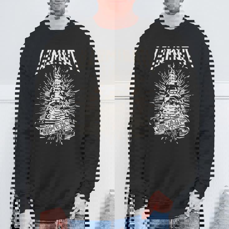 Illuminati New World Order イルミナティ新世界秩序デザイン、プロビデンスの目 スウェットシャツ 高齢者への贈り物