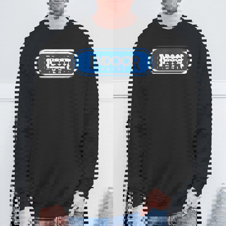 Indoor インドア【変なデザイン屋さん】ブランド ロゴ パロディ 面白い スウェットシャツ 高齢者への贈り物