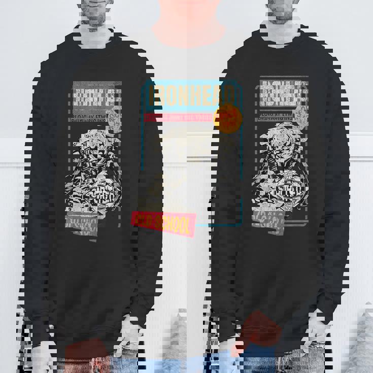 Ironhead Oldchool Hd ピンナップ レトロ オートバイ スポーツスター ホット スウェットシャツ 高齢者への贈り物