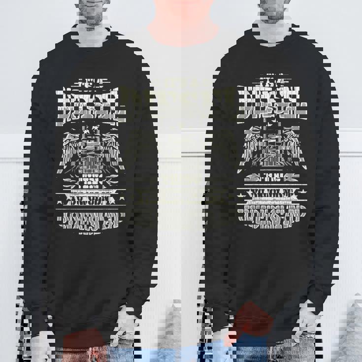 It's A Diesel Thing トラッカー トラック ドライバー メカニック 面白い メンズ スウェットシャツ 高齢者への贈り物