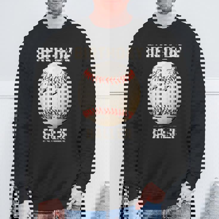 It's My 11Th Birthday 野球 11歳の少年少女 スウェットシャツ 高齢者への贈り物