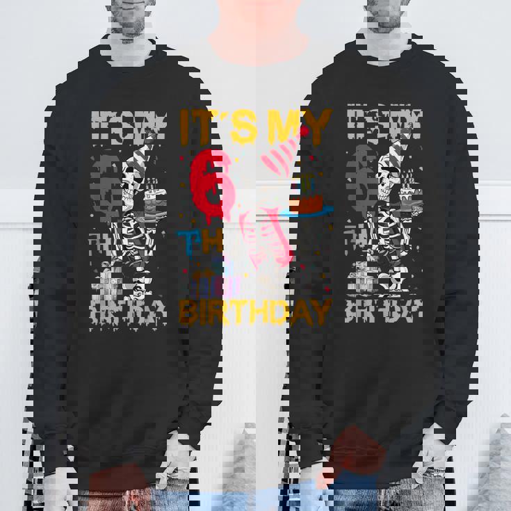 It's My 6Th Birthday Party ハロウィン スケルトン 誕生日 スウェットシャツ 高齢者への贈り物