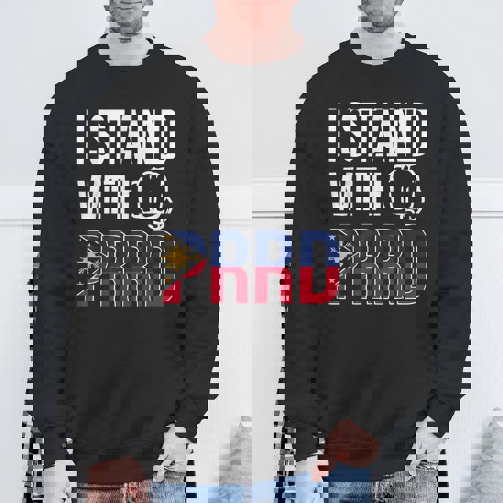 Itand With Prrd Du30 サポーター フィリピン国旗拳ポンプ スウェットシャツ 高齢者への贈り物