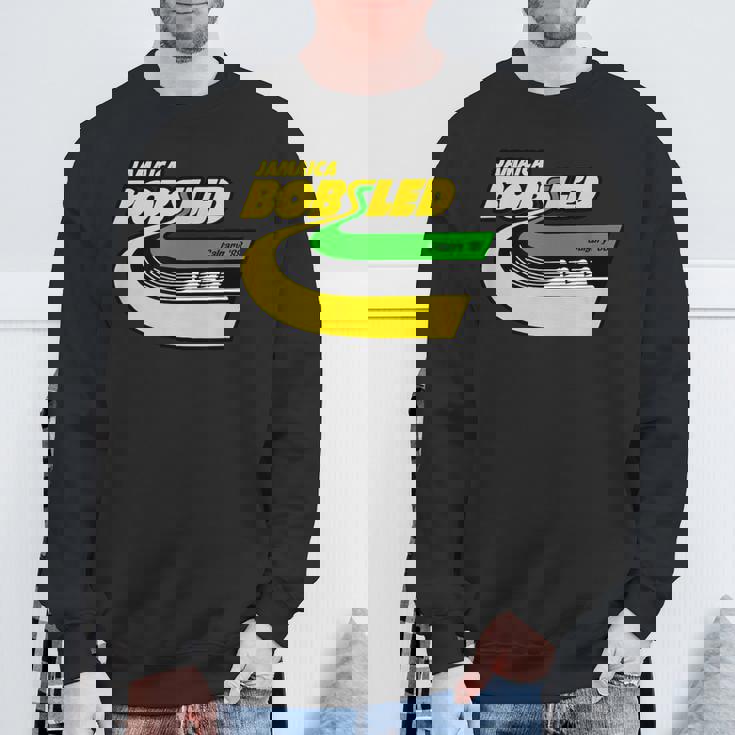 Jamaica Bobsled レトロなボブスレー チーム ジャマイカの国旗 スウェットシャツ 高齢者への贈り物