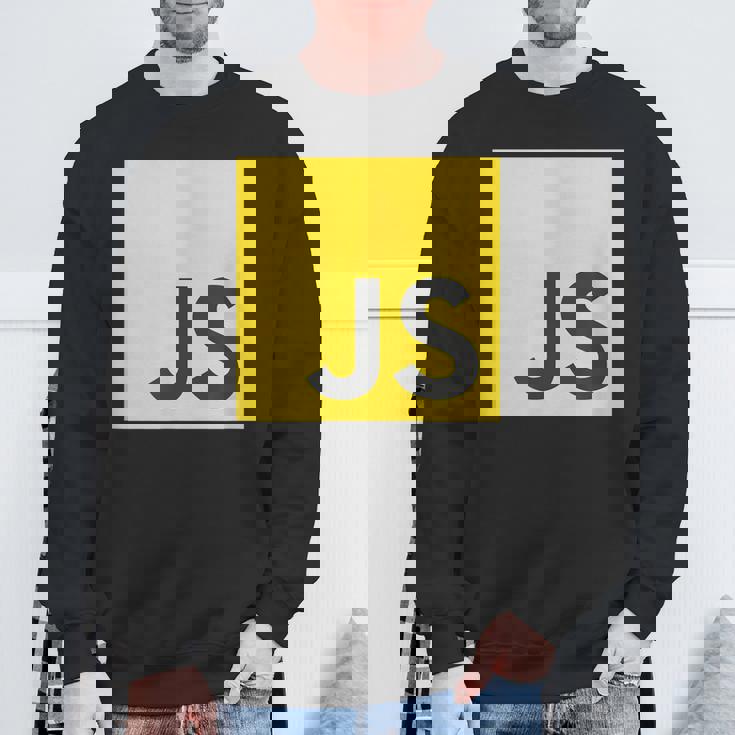 Javascript Js React AngularjsueJs NodeJs プログラマーオタク スウェットシャツ 高齢者への贈り物