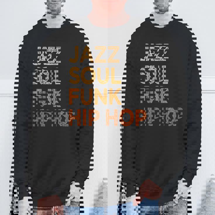 Jazzoul ファンク ヒップホップ アフリカ系アメリカ人のプライド音楽愛好家 スウェットシャツ 高齢者への贈り物